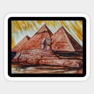 The Great Sphinx and Pyramids Sticker